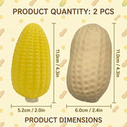 SLEEPHEAD2 Pcs Peanut Squishy and Corn Squishy,Peanut SquishyTools, Weird Squishies for Stress Relief, Anxiety Management, Portable Relaxation Tool for Office, Positive Encouragement Gift
