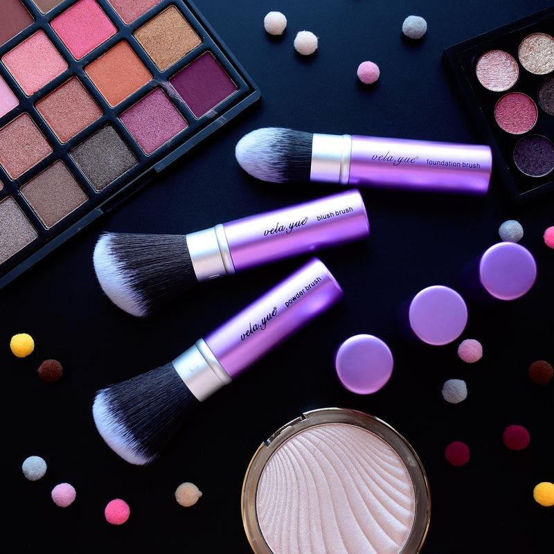 Vela.Yue Retractable Foundation Brush Travel Face Makeup Brush