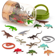 Tropical Fish World - 60pcs Mini Reptiles & Amphibians
