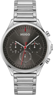 Hugo SMASH MULTI Men Watch, Analog - Silver / Grey