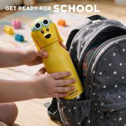 Kids Water Bottle 460ml Insulated Stainless Steel - AMICA STUDIO (Dexter Dog)