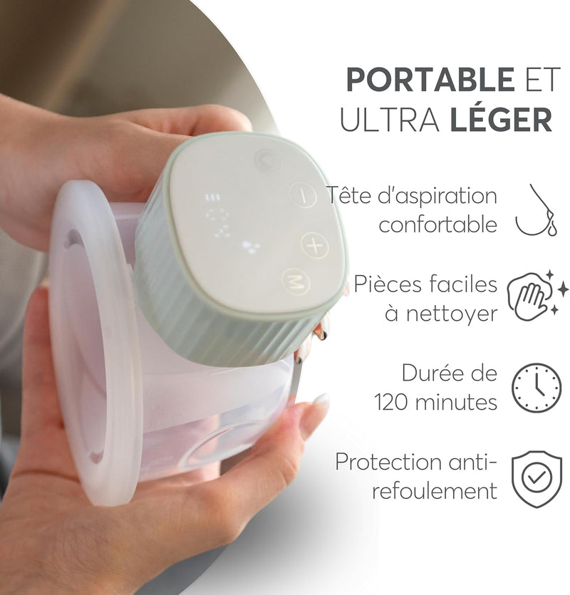 KIKKABOO Wearable electric breast pump Noa Mint