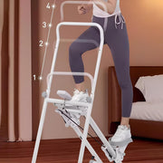 Stair ClimberFoldable Step MachineHeight Adjustable Stepper with LCD Display and HandlebarVertical Climbing Cardio Exercise Machine for Home and Office Exercises