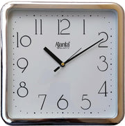 Ajanta Plastic Step Movement Wall Clock (Blue, 9 Inch) - Analog - white Full