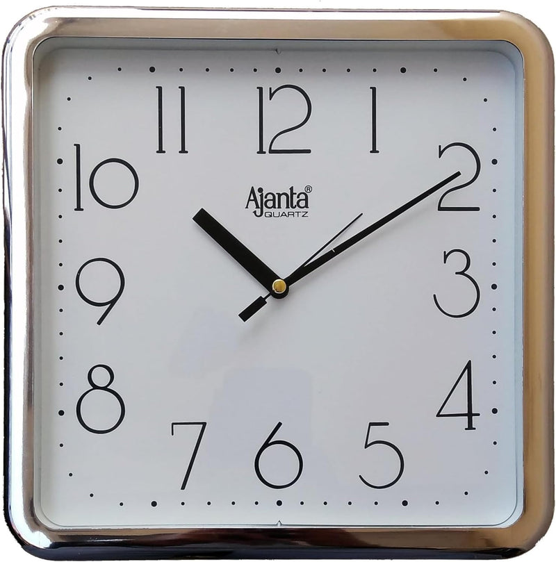 Ajanta Plastic Step Movement Wall Clock (Blue, 9 Inch) - Analog - white Full