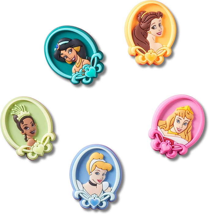 Crocs Unisex Adult Disney Princess Shoe Charms, Pack of 5, Multicoloured, multicoloured, Einheitsgröße
