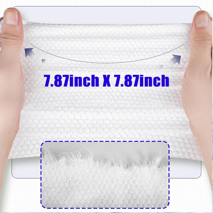 2 Pack Face Towels Disposable, 80 Count Ultra Thick Facial Wash Cloths for Sensitive Skin, Lint-Free, Chemical-Free, Clean Skin Club Face Towels