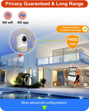 HelloBaby Monitor with 29Hour Battery Life and 4" IPS Screen, No WiFi, Video Baby Monitor with Camera and Audio 1000ft Long Rang Auto Night Vision 2 Way Audio Temperature VOX Mode for Baby Pet Eldly