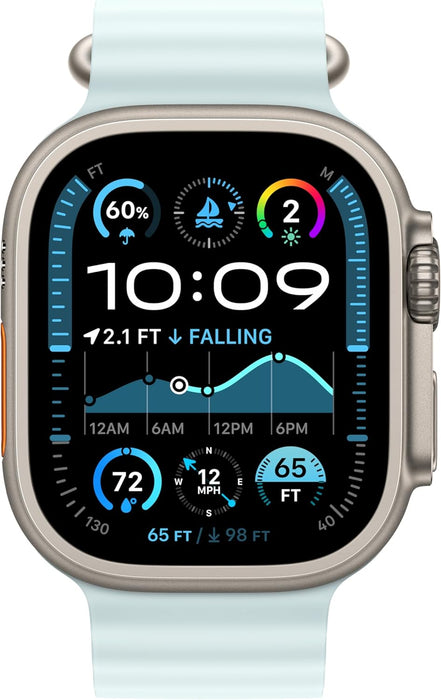 Apple Watch Band - Ocean Band - 49mm - Ice Blue - One Size