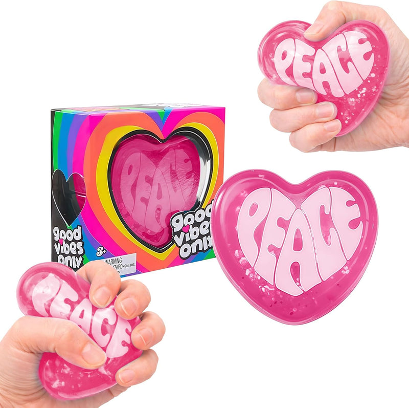 SLEEPHEADColor Changing Love Heart Sugar Ball Heart Stress Ball Love Shape Squishy Toy Fidget Sensory Toys Stress Relief Squishies Squeeze Gifts for Adults Birthday Party Favors Anxiety Relaxing