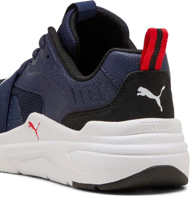 Kids Softride Wired 2 Jr, Low Boot,PUMA Navy-PUMA Black-PUMA White-PUMA Red, 38 EU