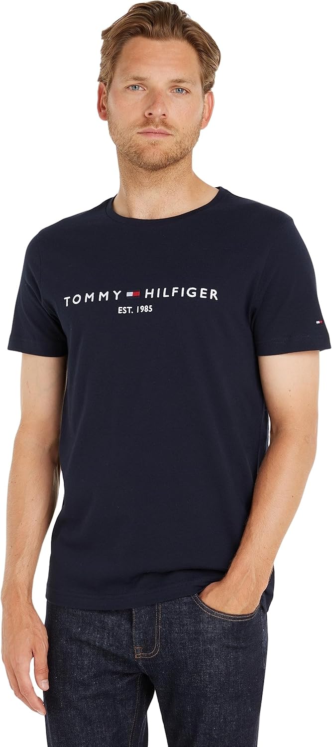 Tommy Hilfiger Mens Core Tommy Flag Logo Tee T-Shirt