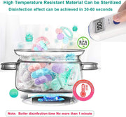 Baby Teether Toy Rattle for Baby Toys 0-12 Months Plus with Storage Box -14 Pcs BPA Free Soft Silicone Teething Toys Newborn Baby Sensory Toys Gifts 3 6 9 12 Months for Early Educational (14Pcs)