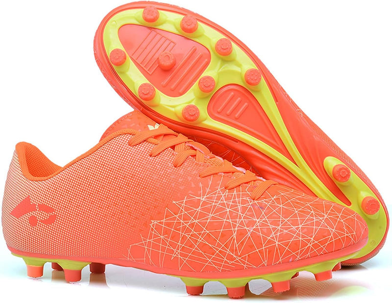 Football Boots Kids,FG/AG Soccer Athletics Training Shoes Men's Women's,Spikes Cleats Football Athletic Sneakers Boys Girls,Competition Trainers Fitness For Adult Youth,30-45 Size - F