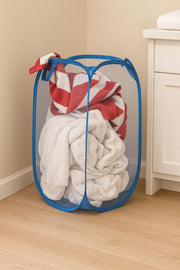 Kuber Industries Nylon Mesh Laundry BasketSturdy Material & Durable HandlesNetted Lightweight Laundry Bag (Assorted)