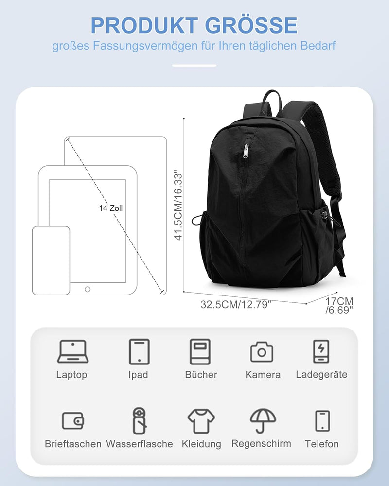 livbote School Backpack Teenager Backpack School Women Men Waterproof Lightweight Daypack Daypack Travel Backpack for Girls Boys
