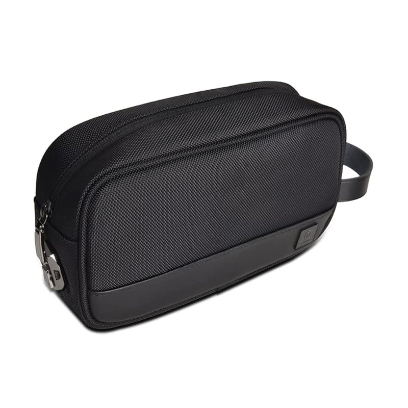 WiWU Black HaliAnti-Theft Travel Organizer Pouch - Waterproof Electronics Storage Bag for Mobile Phones, Cables, Gadgets and Others with Anti-Theft Lock, Portable and Lightweight, 240x140x70mm