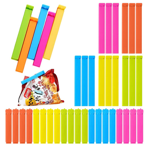 40 Pcs Food Clips,Food Bag Clips,Food Bag Clips For Food Storage,Bag Clips For Food Storage,Reusable Kitchen Clip,Clip Closure Bag,Food Bag Clips,For Keeping Food Fresh And Sealed(SIZE:4.3INCH)
