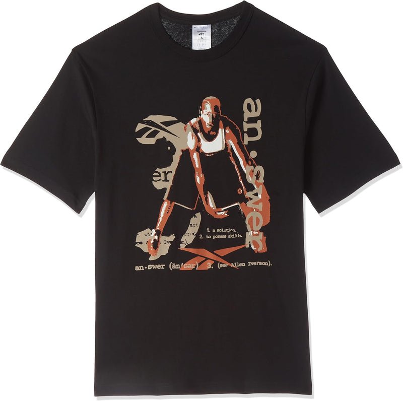 mens BB IVERSON GRAPHIC TEE T-Shirt - BLACK