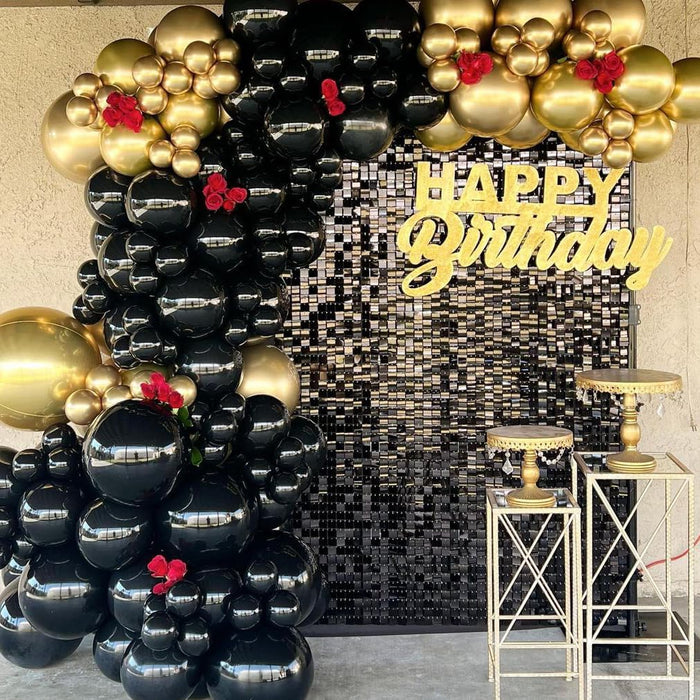 LuoluoHouse Shimmer Wall Panel Sequin Backdrop 36 Panel Birthday Wedding Background Decoration Walls Anniversary Engagement Decorations