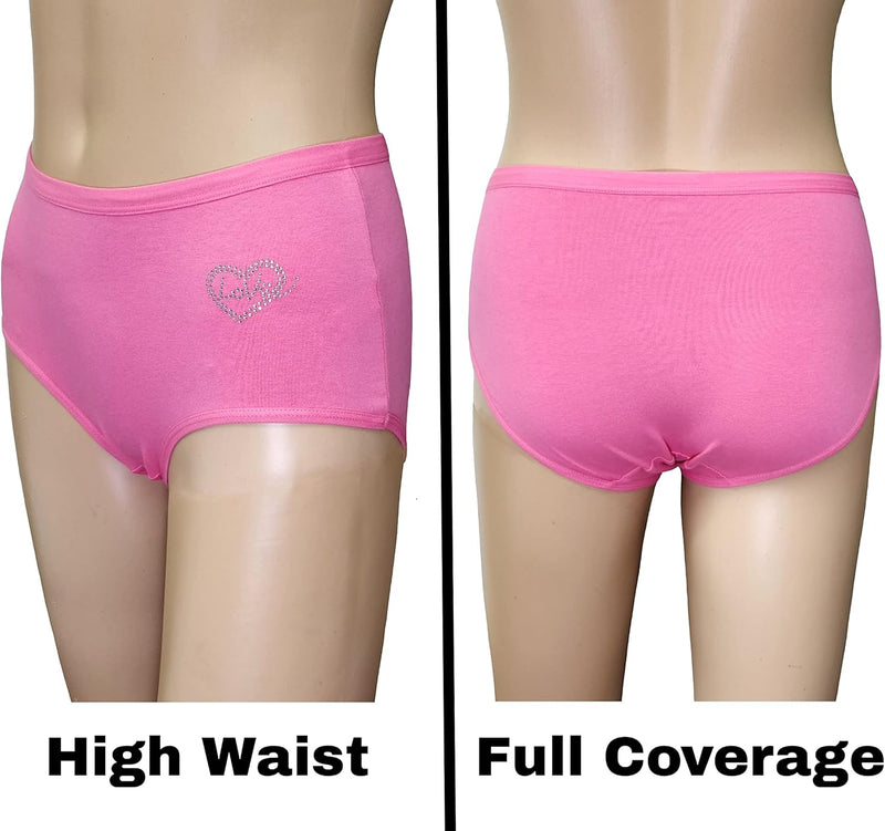 Premium Cotton Four-way stretch Panties - MULTIPACK - Regular and Plus Sizes - Classic Briefs for Women