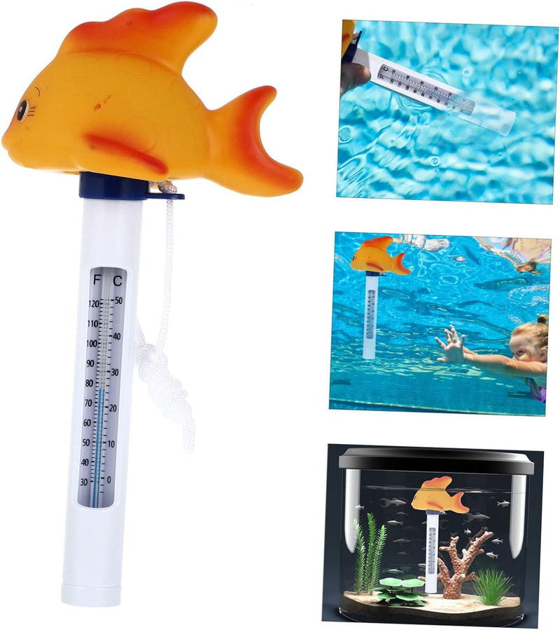 ZHUGI Infant Toy Toys Outdoor Toys Animal Toy Baby Bathing Float Swim Goldfish Floating Temperature Gauge Orange Plastic Cartoon Buoy Digital Temperature Gauge