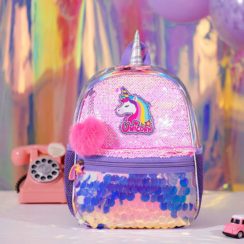 Eazy Kids Unicorn Sparkle Backpack - Pink