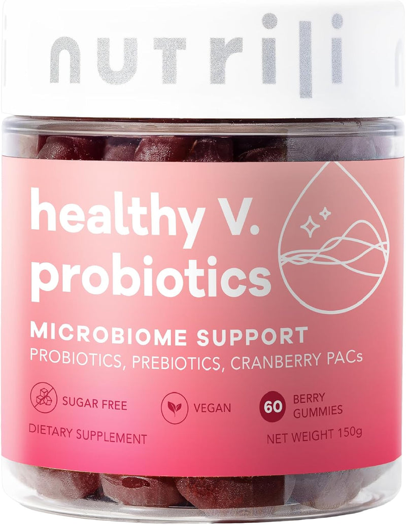 Healthy V. Probiotics For Women & Prebiotics, Cranberry & D-Manose Digestion, Vaginal & pH Balance