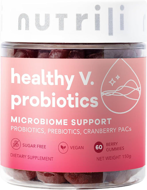 Healthy V. Probiotics For Women & Prebiotics, Cranberry & D-Manose Digestion, Vaginal & pH Balance