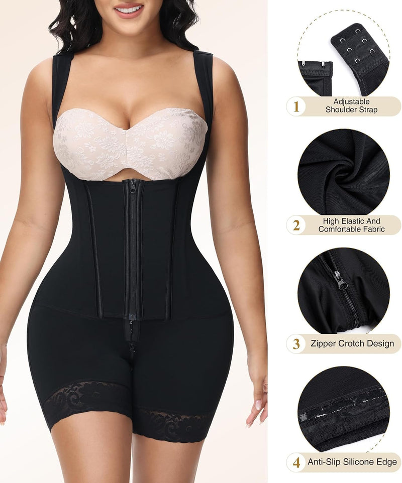 Fajas Colombianas Moldeadoras Shapewear Tummy Control Body Shaper Girdles Post Surgery Compression GarmentL