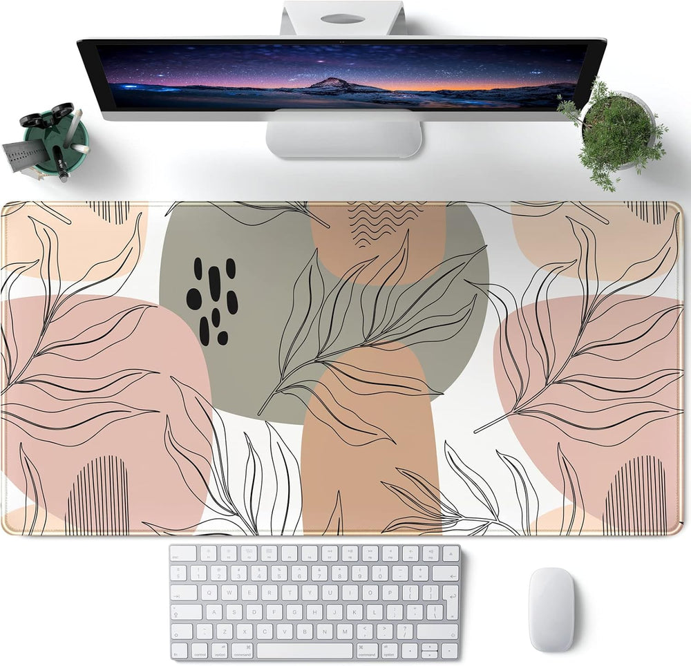 Japanese Landscape Desk Mat Post Moonlight Samurai Mouse Pad Large Dark Aesthetic Desk Pad Gaming Mousepad Extended XXL 31.5 x 15.7 in Laptop Computer Mouse Keyboard Mat