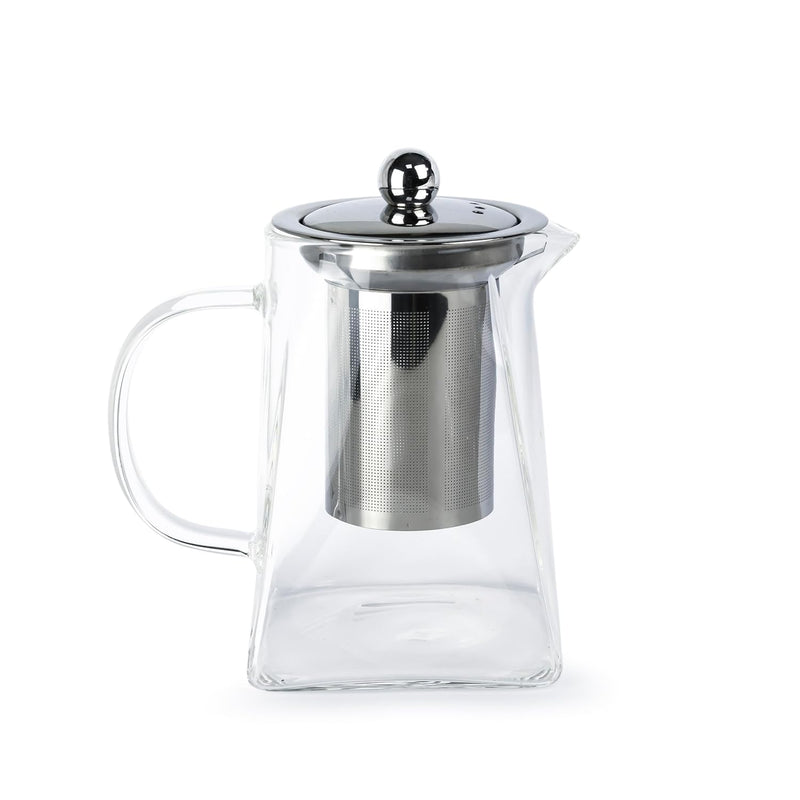 Cuisine Art Glass Teakettle - 550ml Capacity, Glass Tea Pot with Infuser, Microwavable, Tea Strainer for Loose Leaf Tea and Blooming Tea
