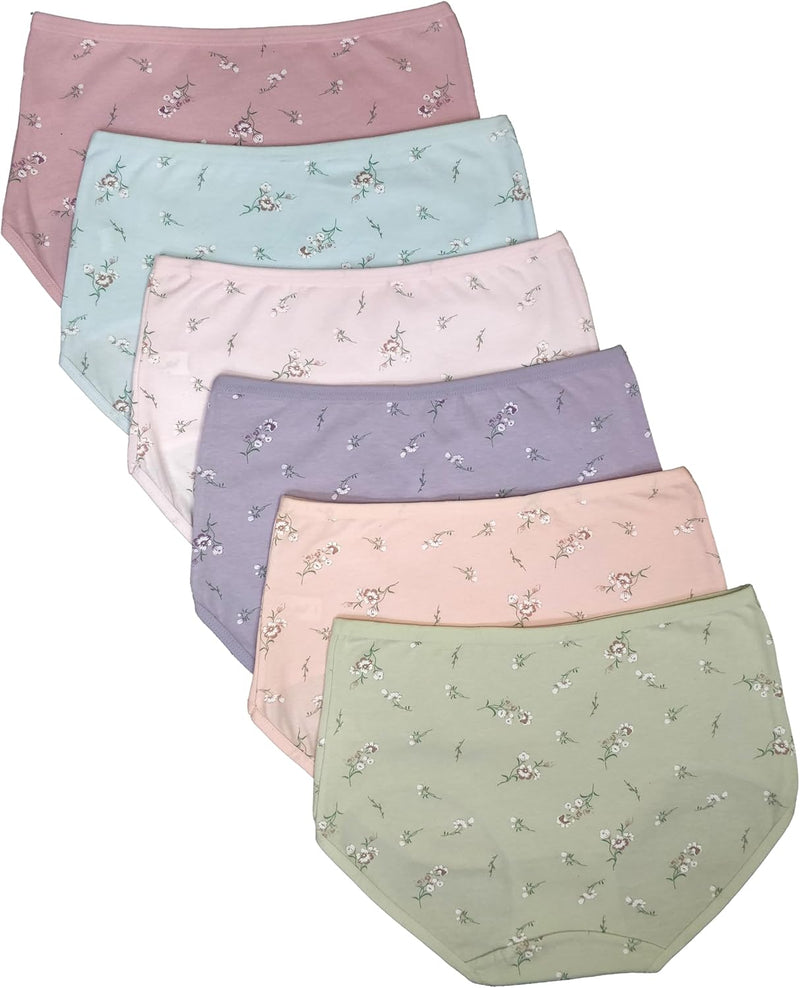Premium Cotton Four-way stretch Panties - MULTIPACK - Regular and Plus Sizes - Classic Briefs for Women