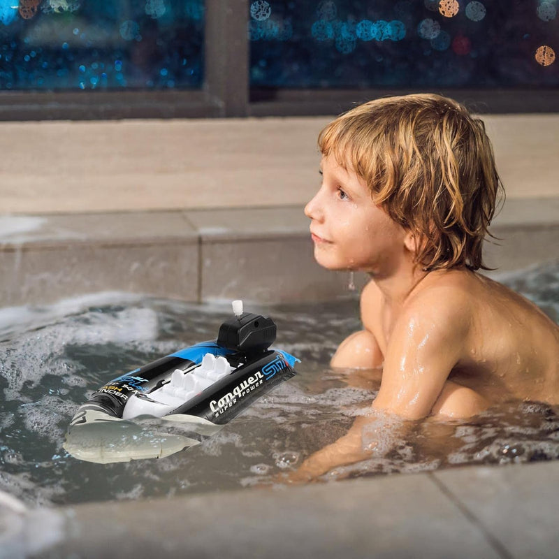 Speedboat Water Toy for Kids,Inflatable Kids Float Ship - Tub Gift for Baby Infant Toddler Child Kid, Bathtub Ship Toy for Bathroom Shower Game Swimming Pool Party