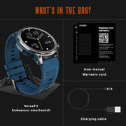 Noise Endeavour Rugged Design 1.46" AMOLED Display Smart Watch, BT Calling, SoS Feature, Rapid Health & 100+ Sports Modes- (Black)