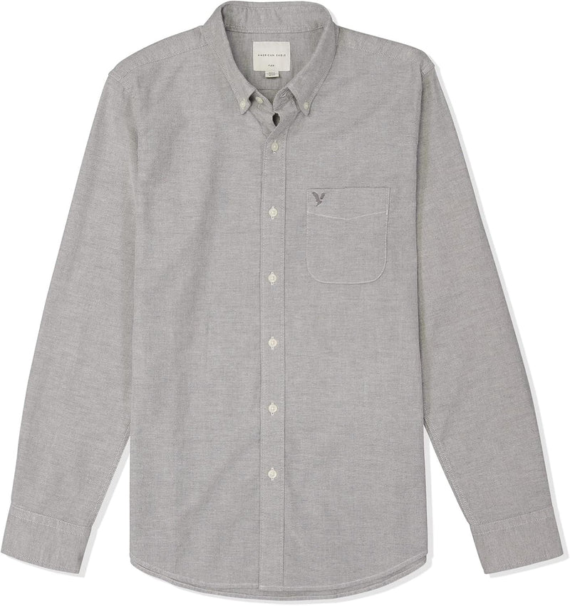 American Eagle Men's Slim Fit Oxford Button-Up Shirt