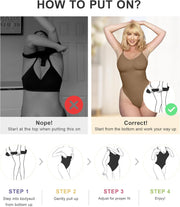SHAPERX Bodysuit for Women Tummy Control Shapewear Seamless Sculpting Thong Body Shaper Tank Top
