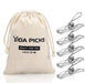 Wire Clothespins Laundry Chip Clips-40 Pack Bulk Clothes Pins with Heavy Duty, Durable Clamp Metal Clothes Pegs Multi-purpose for Outdoor Clothesline Home Kitchen Travel Office Decor Food Bag (Silver)