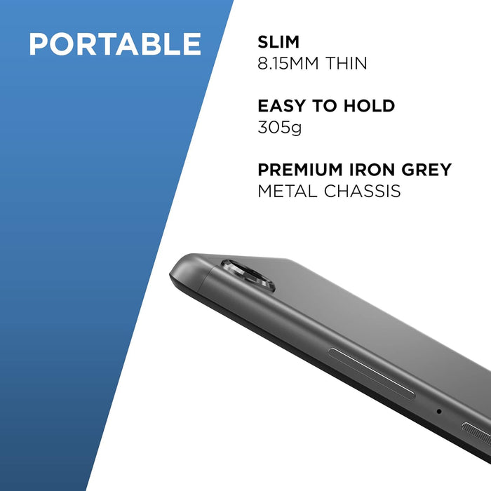 Lenovo Smart Tab M8 with Google Assistant Android Tablet| 8 inch HD | 32GB | Smart Charging Station | WiFi | 2GB RAM | Iron Grey