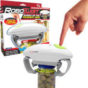 EMSON Robotwist Jar Opener, Automatic Jar Opener, Deluxe Model with Improved Torque, Robo Twist Kitchen Gadgets for Home, Electric Handsfree Easy Jar Opener â Works on All Jar Sizes, As Seen on TV - White