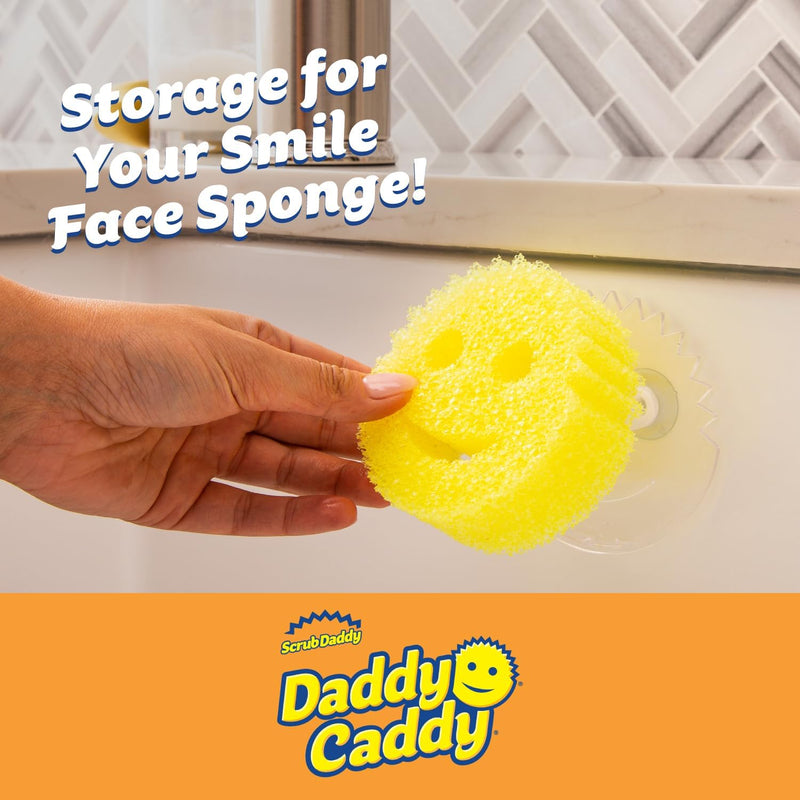 Sponge Holder - Sink Caddy - Sink Organizer for Kitchen & Bathroom - Easy to Clean Suction Sponge Holder - Self Draining Sponge Caddy - Dishwasher Safe for Sponges & Scrubbers - 1 Count (Pack of 1)