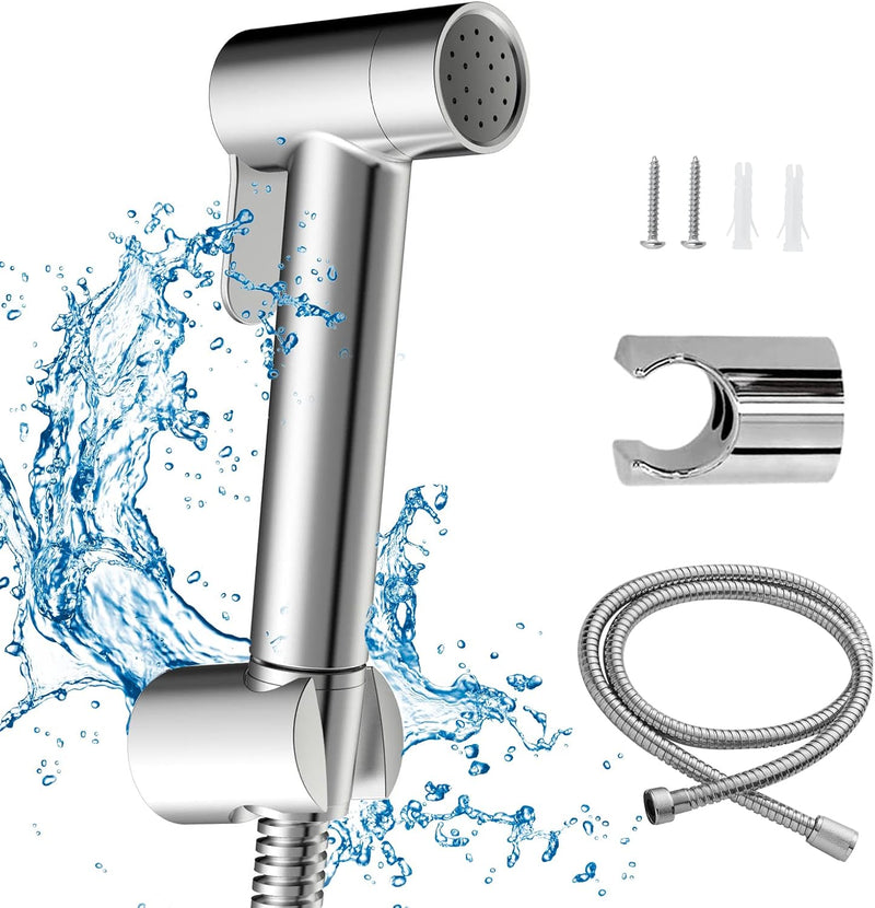 JOMOO Shattaf, Copper Alloy Bidet Sprayer for Toilet, Handheld Bidet Shower with 47inch Bidet Hose and Holder for Muslim Shower and Personal Hygiene