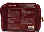 Glitz & Glam 10 Piece Holiday Gift Set: Makeup, Hair & Skincare Essentials with Red Lipstick, Blush, Powder & Lashes