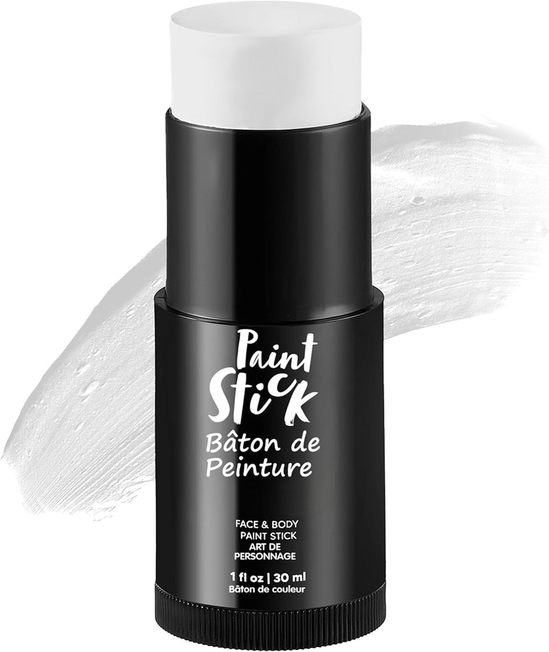 Spooktacular Creations Halloween Makeup Face and Body Paint Makeup Stick , Oily Waterproof Foundation Stick for Cosplay Zombie Skeleton Clown for Adult Party Dress Up (1 Oz, White ) - white