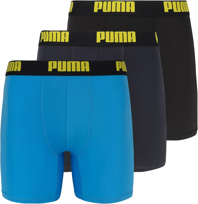 Men's 3 Pack Performance Boxer Brief - Bright Blue