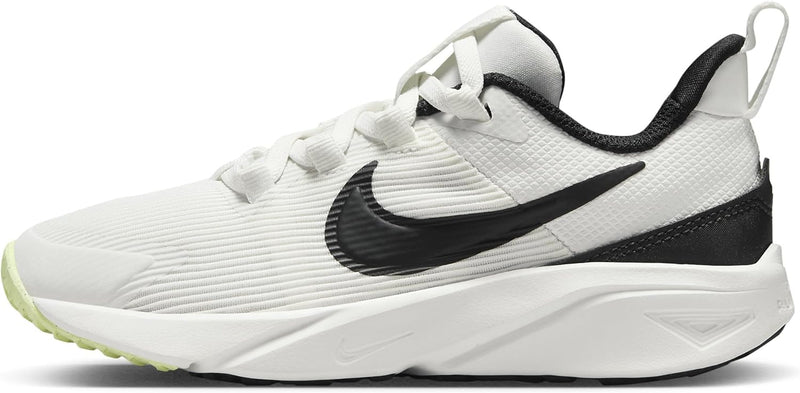STAR RUNNER 4 NN GS boys LACED SHOES - SUMMIT WHITE/BLACK-BARELY VOLT-WHITE