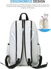 VECAVE Lightweight Casual Laptop Backpack Purse for Women,Travel Backpack with laptop compartment