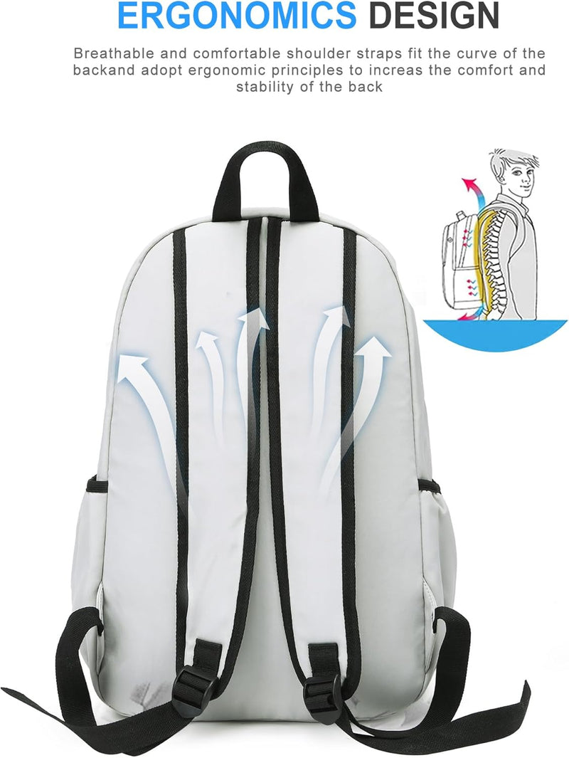 VECAVE Lightweight Casual Laptop Backpack Purse for Women,Travel Backpack with laptop compartment
