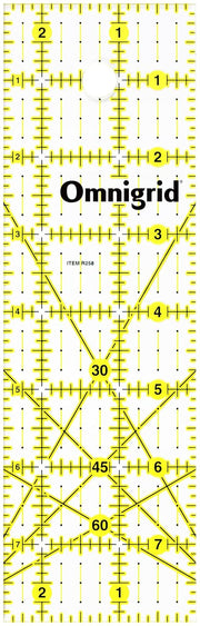 Omnigrid Ruler 1x6" - Rectangle 2.5" x 8"