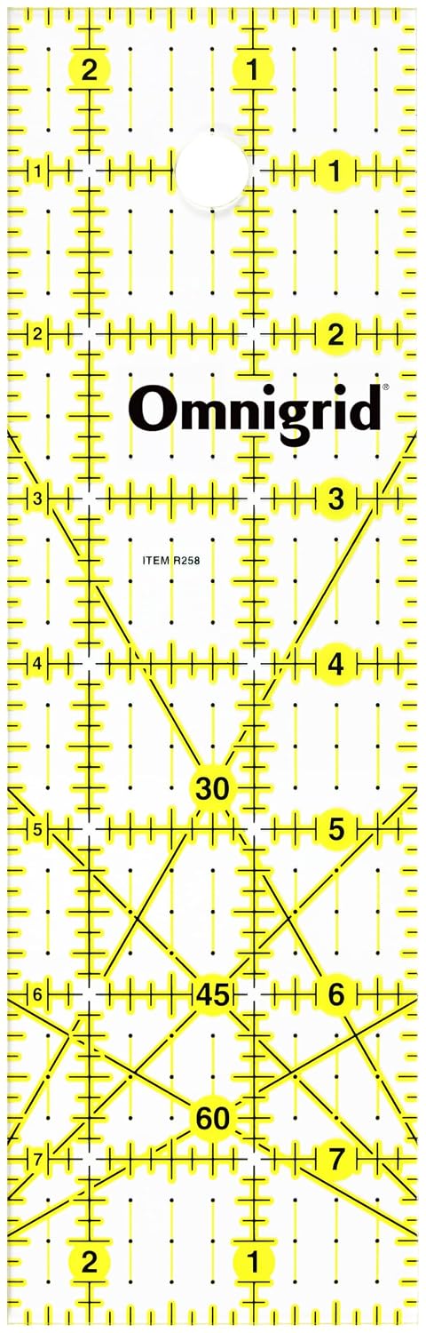 Omnigrid Ruler 1x6" - Rectangle 2.5" x 8"